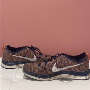 Nike FlyKnit Sneakers Navy and Pink Size 8!!